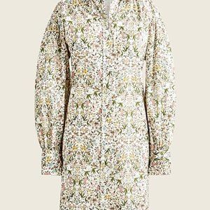 J. Crew Puff-sleeve mini shirtdress in Liberty® Tapestry floral